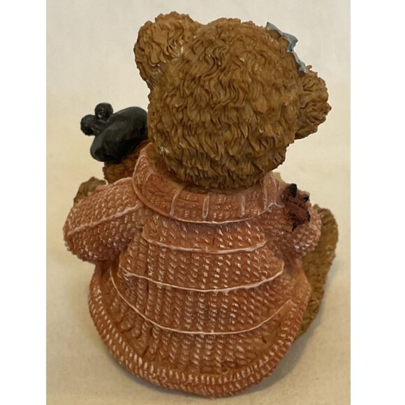 Design Impressions Sweater Bears Reading Book Resin Figurine 4" 26920 Figurine - Picture 3 of 12